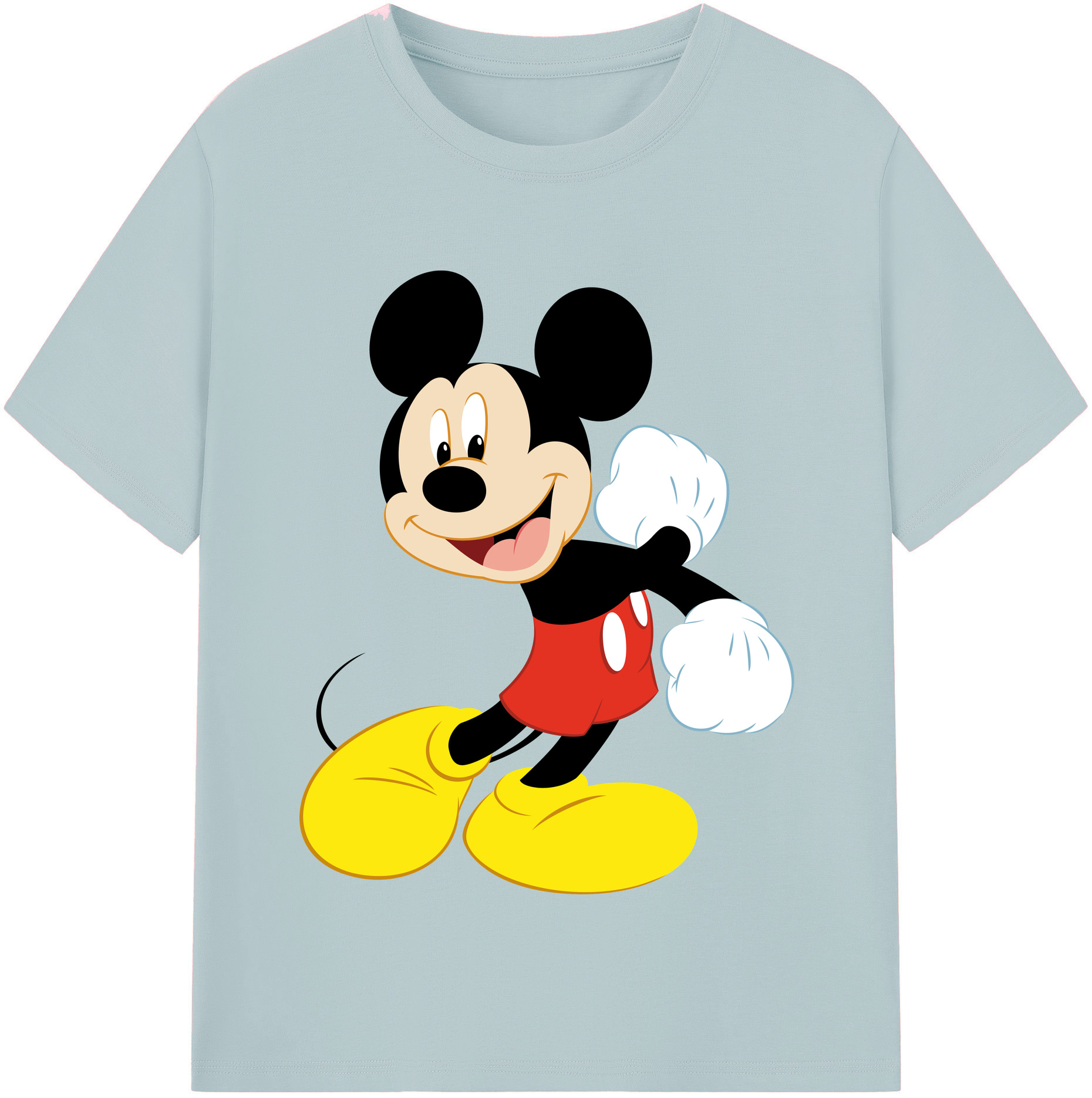 （画像用） ミッキーマウス Mickey Mouse 綿100％半袖Tシャツ（フロントプリント）